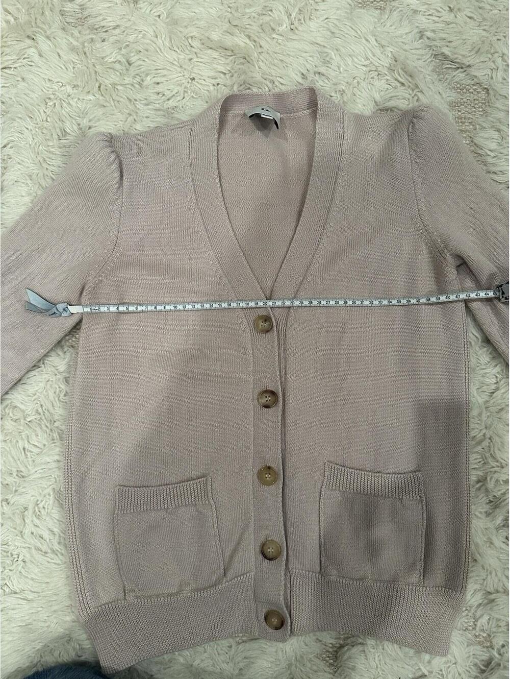 Goop G Label Erica Cashmere and Silk Cardigan Sweater in Blush See description!!